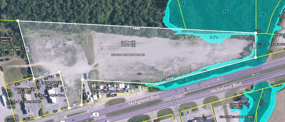 Land For Sale: 5350 McFarland Blvd, Northport, AL 35476